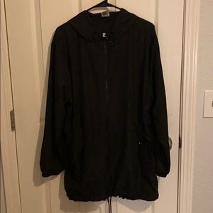 Pink-Long windbreaker/rain jacket size large